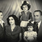 A família Rousseff -da esquerda para a direita - o filho mais velho, Igor, a mãe, Dilma Jane Coimbra Silva, as filhas Dilma Vana e Zana Lúcia, e o pai Pedro Rousseff.