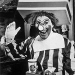 A primeira versão do palhaço Ronald McDonald, em 1963.