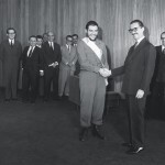 Jânio Quadros recebe Che Guevara em 1961.
