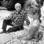 Pablo Picasso e Brigitte Bardot, em 1956.